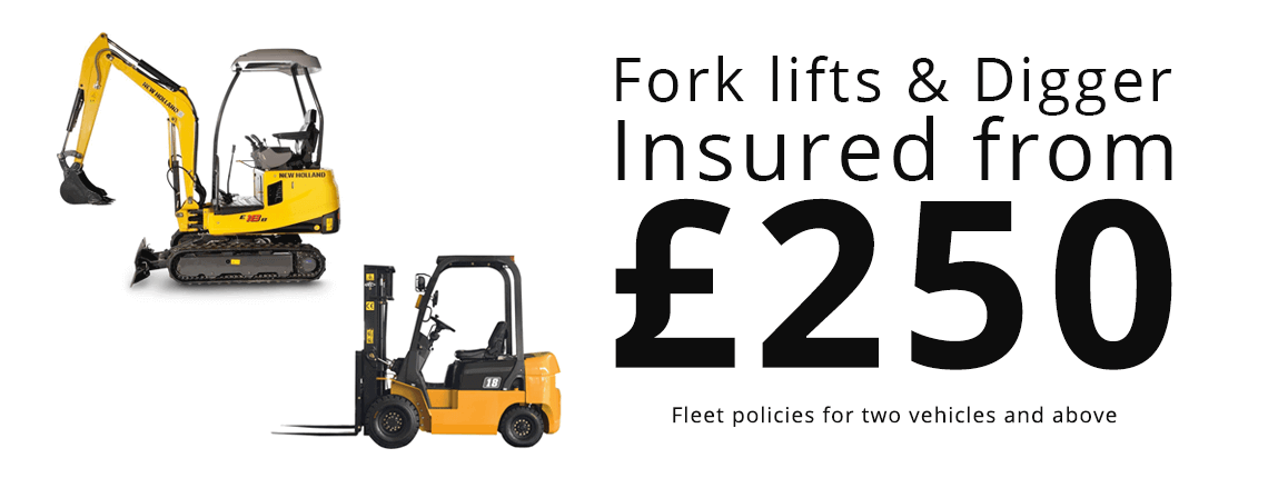 fork lifts and diggers from £250